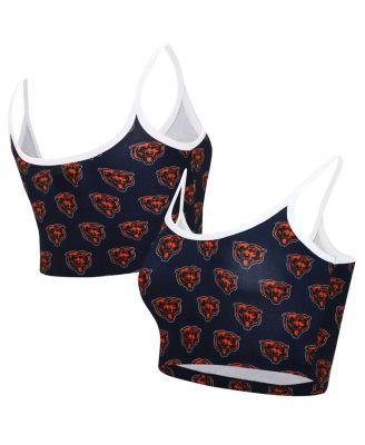 Women's Navy Chicago Bears Gauge Lounge Bralette by CONCEPTS SPORT