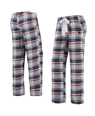 Women's Navy, Red New England Patriots Accolade Flannel Pants by CONCEPTS SPORT