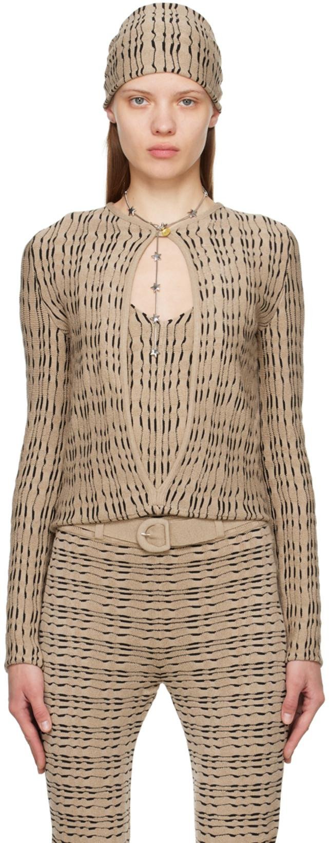 Beige Layered Blouse by CONNER IVES