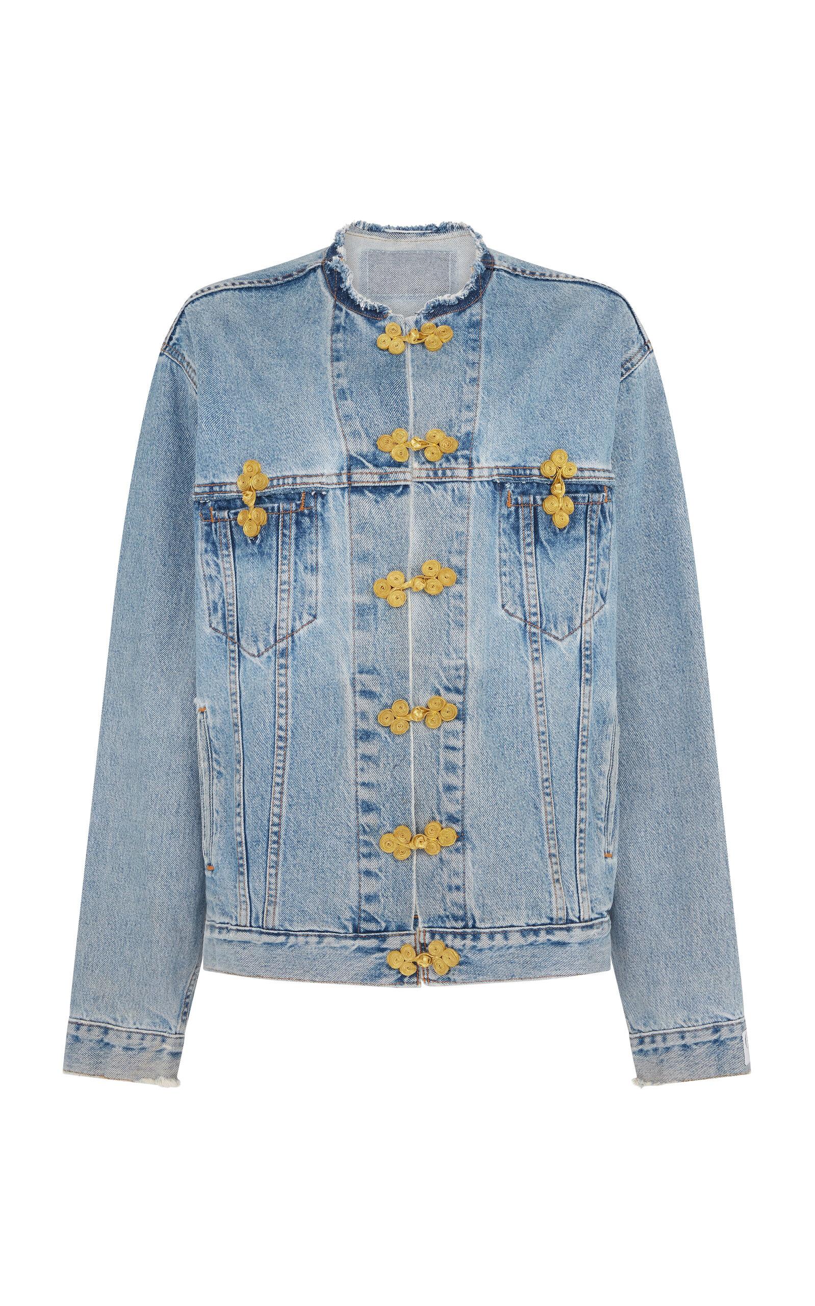 Conner Ives Frog Knot-Embellished Jean Jacket - Moda Operandi by CONNER IVES