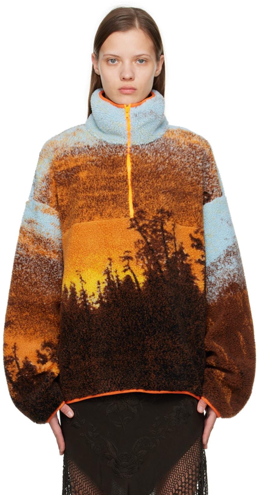 Orange Hudson River School Sweater by CONNER IVES