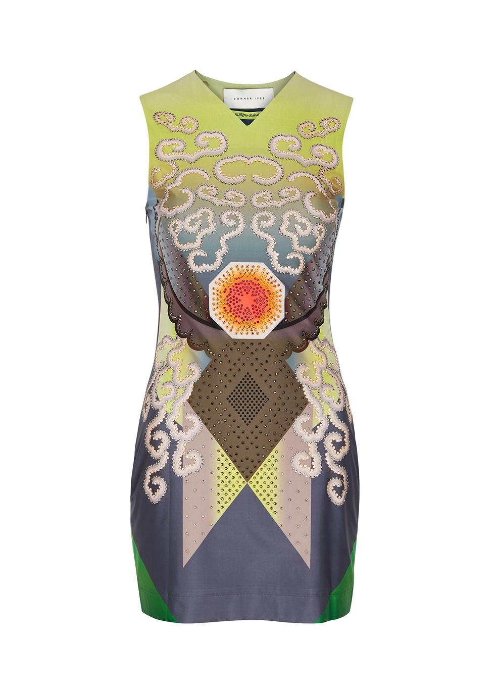 Video Girl printed jersey mini dress by CONNER IVES