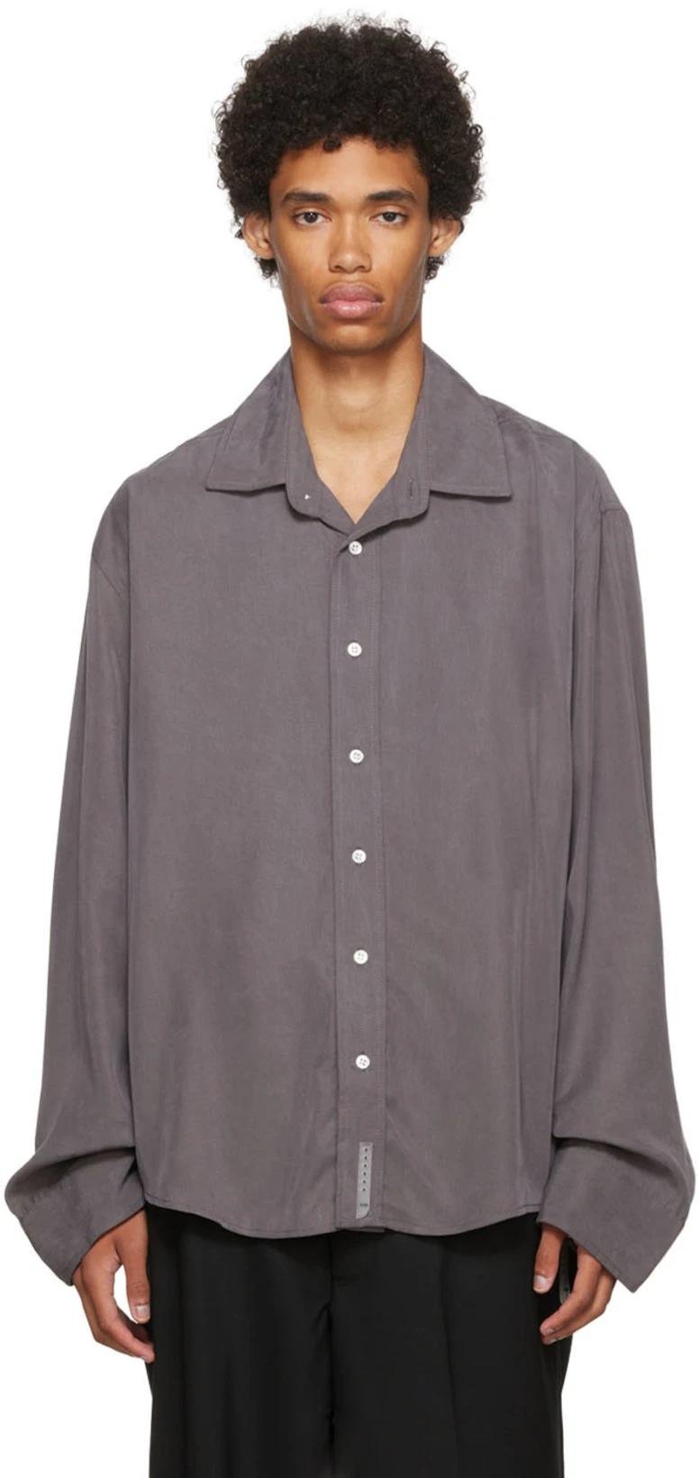 Gray Easy Shirt by CONNOR MC KNIGHT