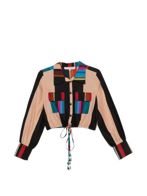 Amelia striped cropped shirt by CONNOR&BLAKE