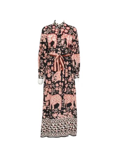 sequin-embellished animal-print maxi dress by CONNOR&BLAKE