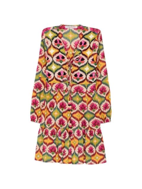 sequin-embellished geometric-print mini dress by CONNOR&BLAKE