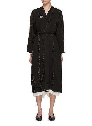 Hand Stitched Wrap Coat Dress by CONSIDERED OBJECTS