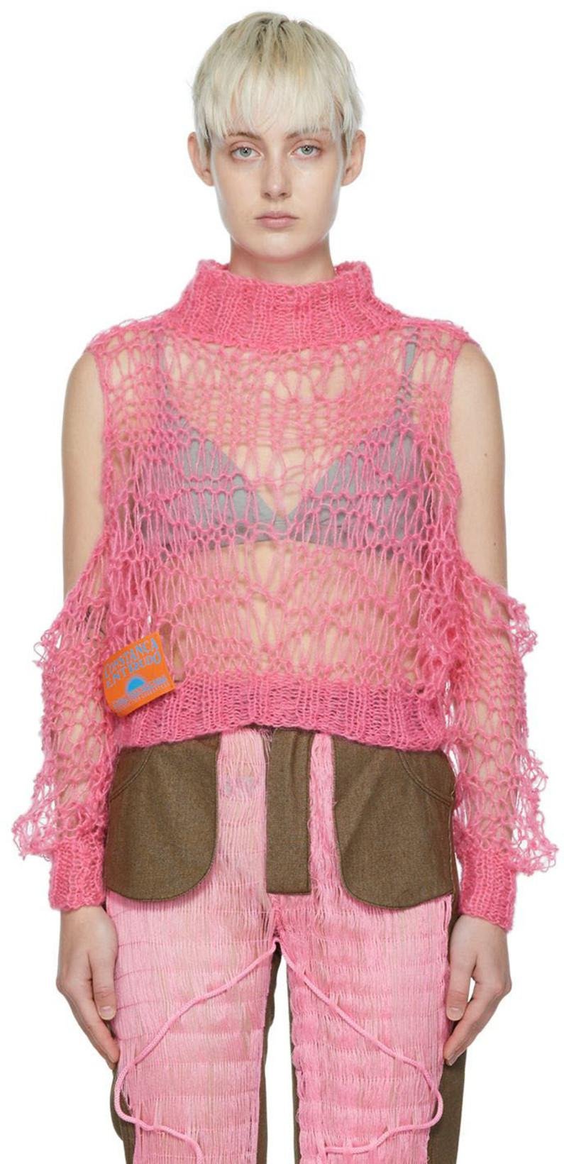 Pink Mohair Sweater by CONSTANCA ENTRUDO
