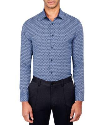 Men's Slim-Fit Floral Performance Dress Shirt by CONSTRUCT