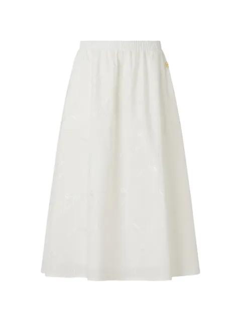 elastic-waistband midi skirt by CONTE OF FLORENCE