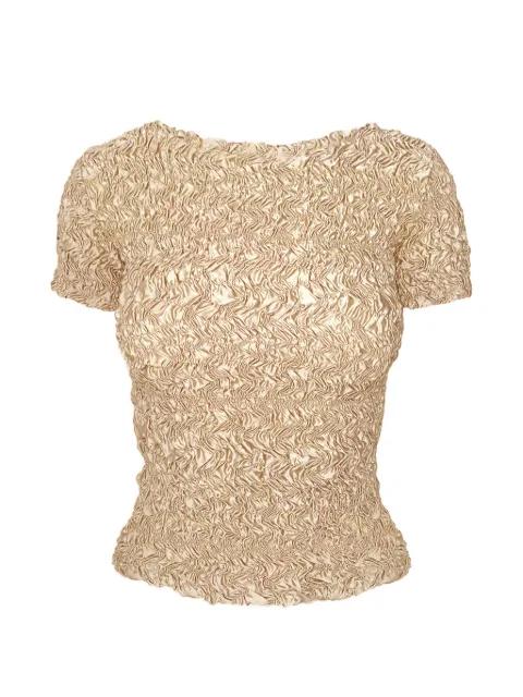 Blair smocked short-sleeve T-shirt by CONTESSA MILLS