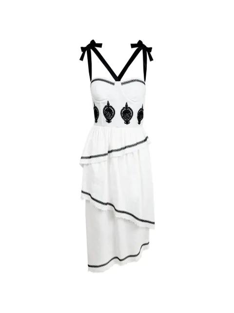 Bridget tiered-ruffle dress by CONTESSA MILLS