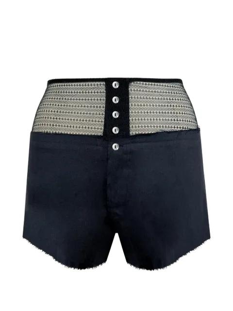 Laissez mesh-panel shorts by CONTESSA MILLS