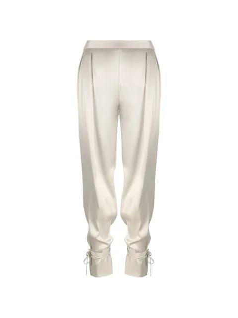 Mane pleated tie-cuff trousers by CONTESSA MILLS