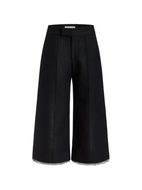 Salem frayed-hem trousers by CONTESSA MILLS