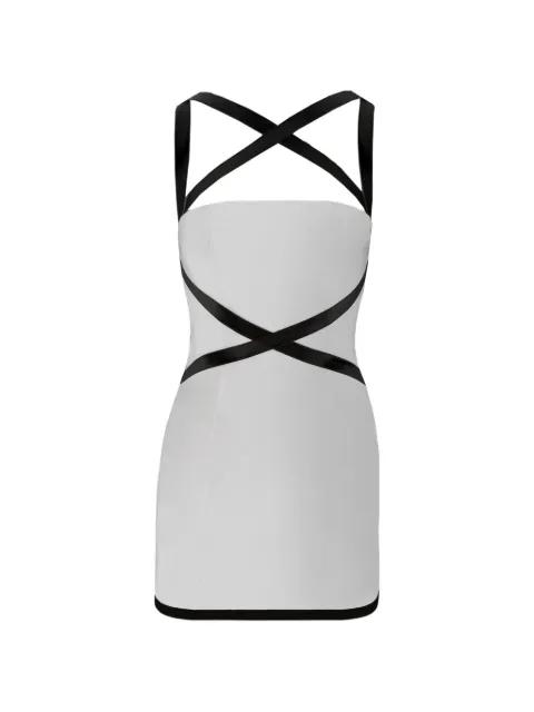 cross-strap mini dress by CONTESSA MILLS