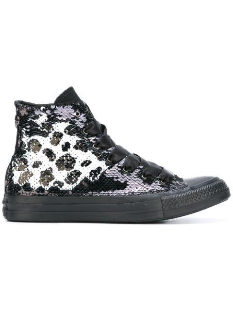 'All Star' sequin hi-top sneakers by CONVERSE