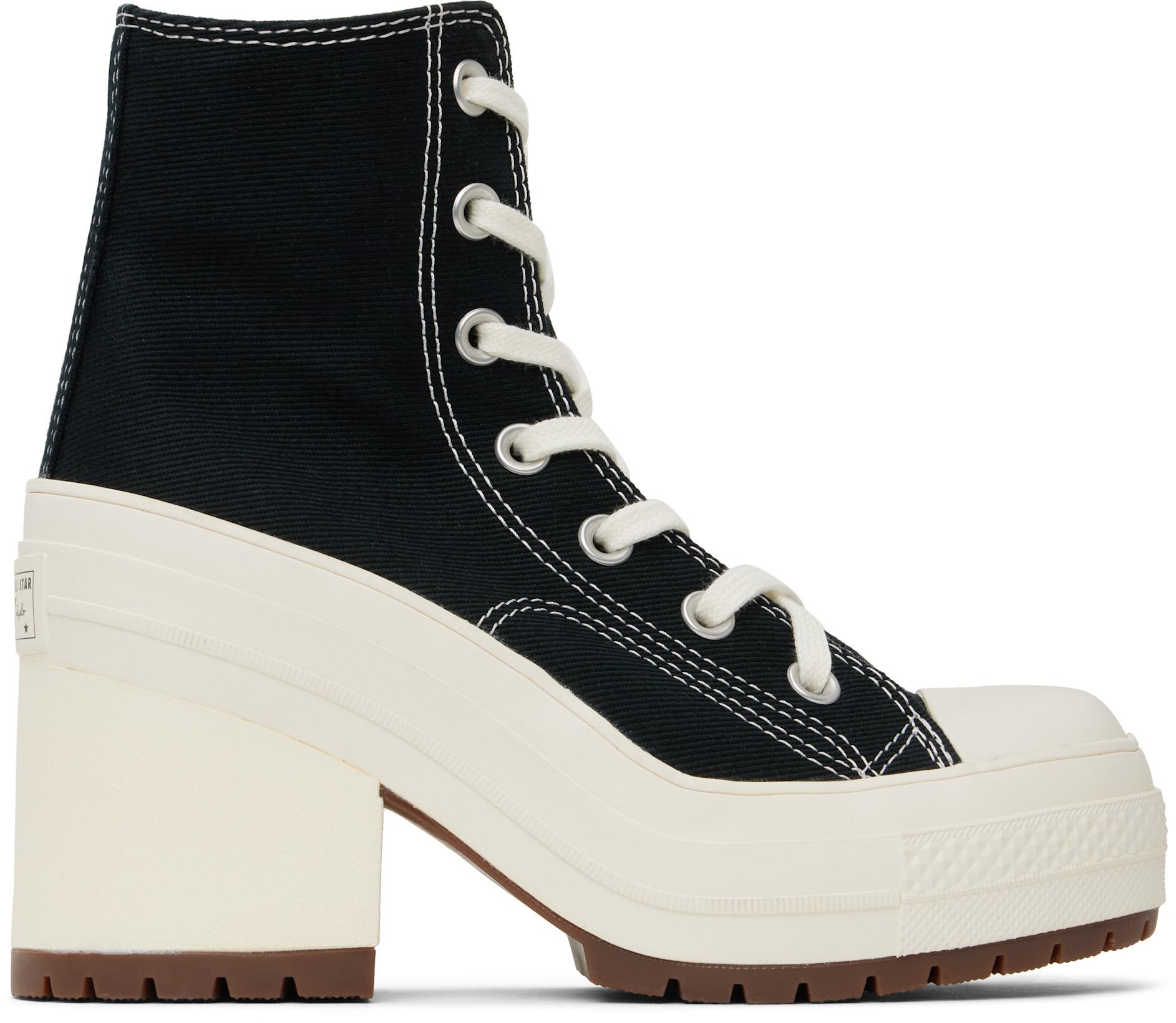 Black Chuck 70 De Luxe Heel High Top Sneakers by CONVERSE