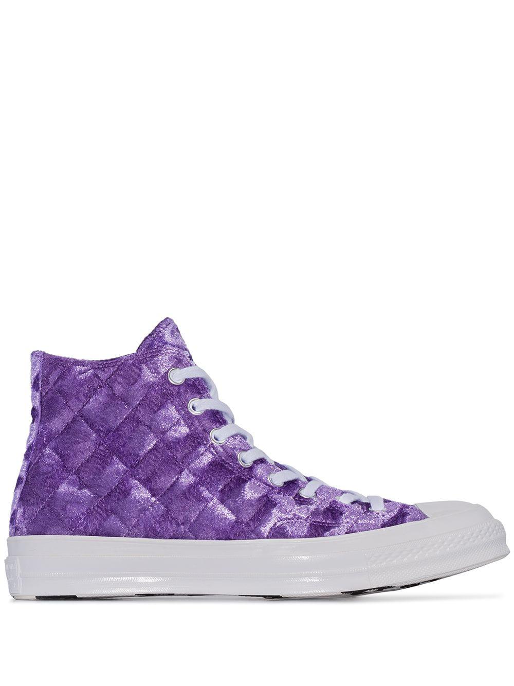 Chuck 70 Hi "Quilted Velvet" sneakers by CONVERSE