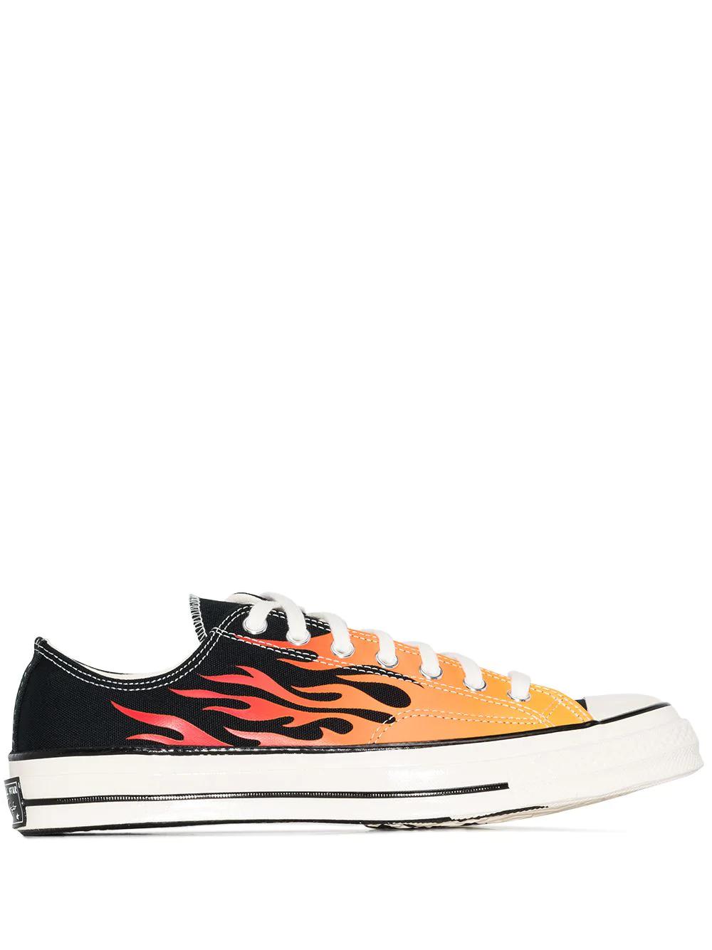 Chuck 70 Ox "Flames - Black" sneakers by CONVERSE