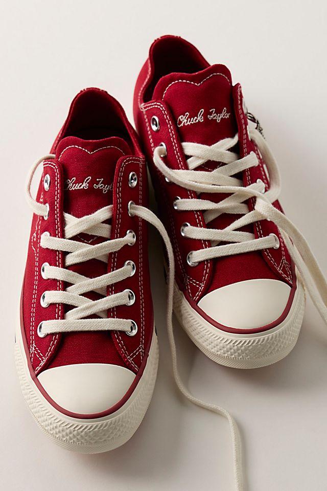 Chuck Taylor All Star Hearts Low-Top Sneakers by CONVERSE