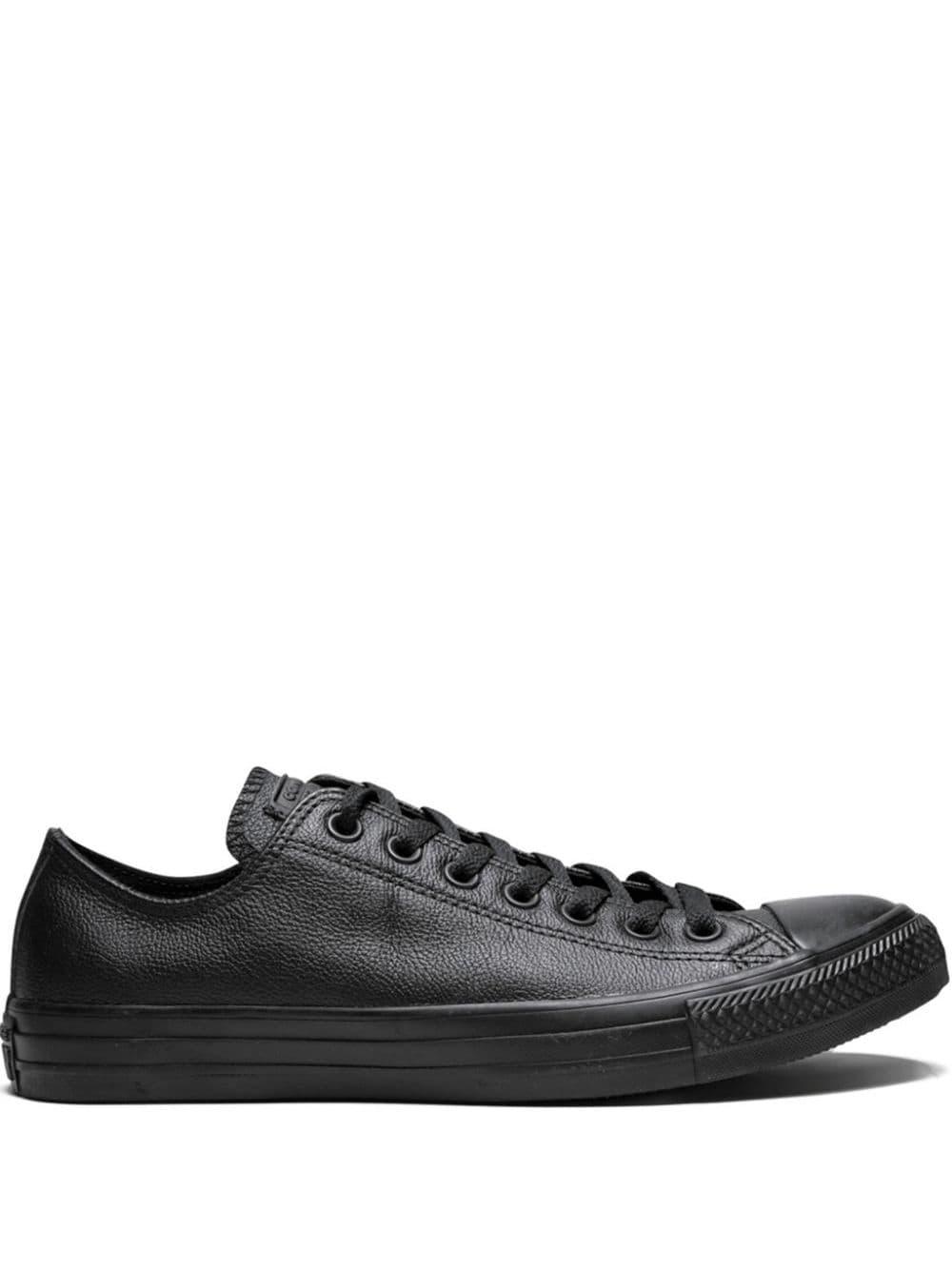 Chuck Taylor All Star Ox "Black Leather" sneakers by CONVERSE