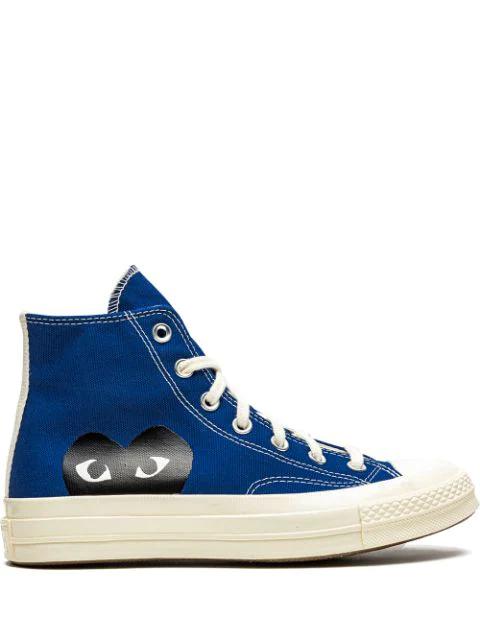 Comme des Garçons Play Chuck 70 High "Blue Quartz" sneakers by CONVERSE