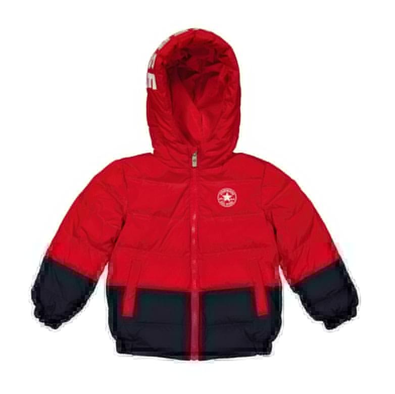 Converse Boys University Red All Star Panel Down Puffer Jacket by CONVERSE