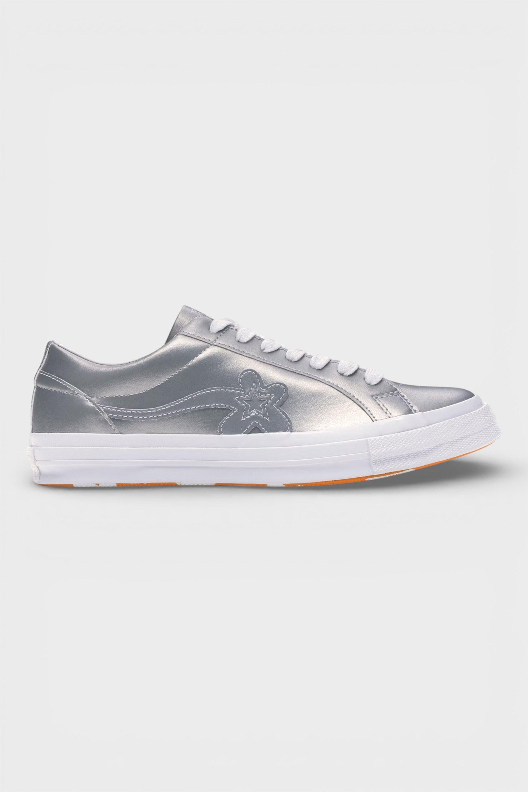 Golf Le Fleur One Star Ox 3M Silver Trainer by CONVERSE