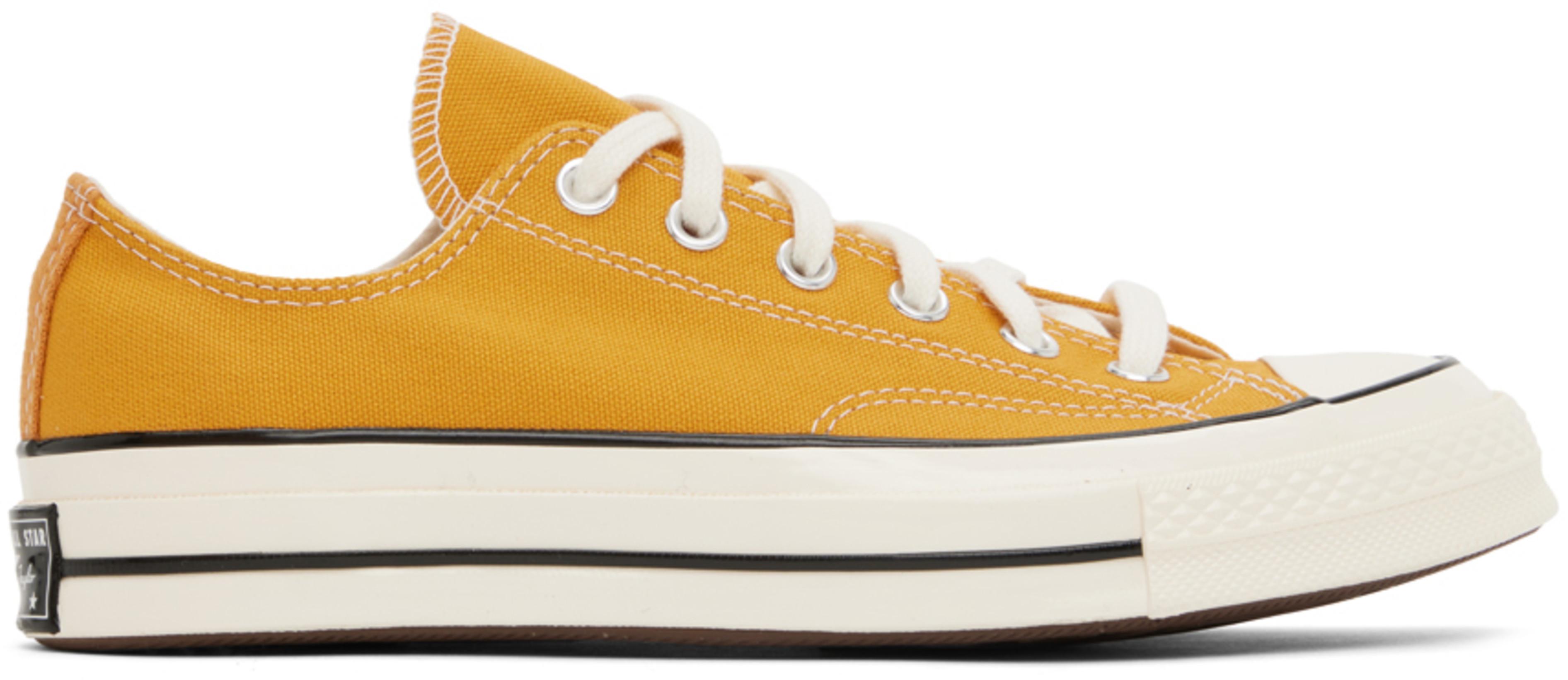 Yellow Chuck 70 Low Sneakers by CONVERSE | jellibeans