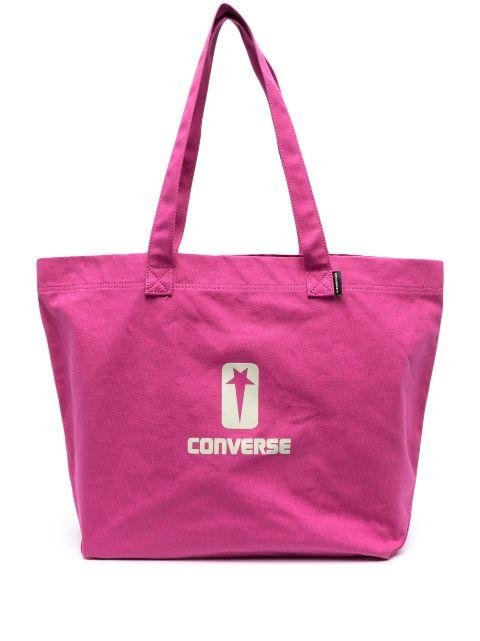 logo-print canvas tote bag by CONVERSE