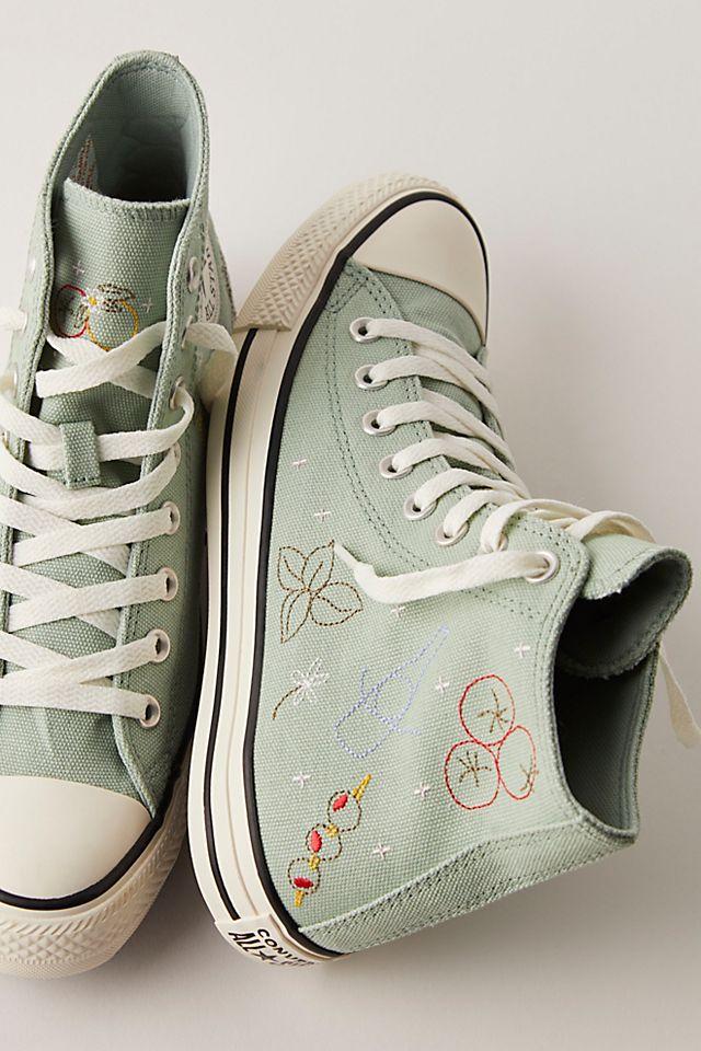 Chuck Taylor All Star Embroidered Market Essentials High-Top Sneakers by CONVERSE | F P MOVEMENT