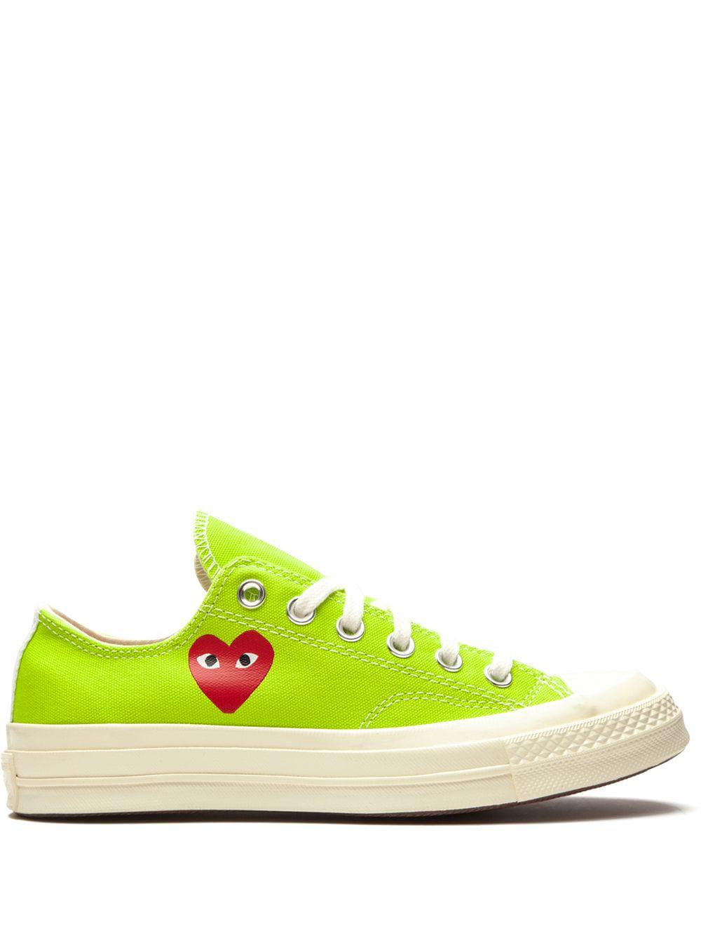 x Comme Des Garçons Play Chuck 70 Ox AC "Bright Green" sneakers by CONVERSE