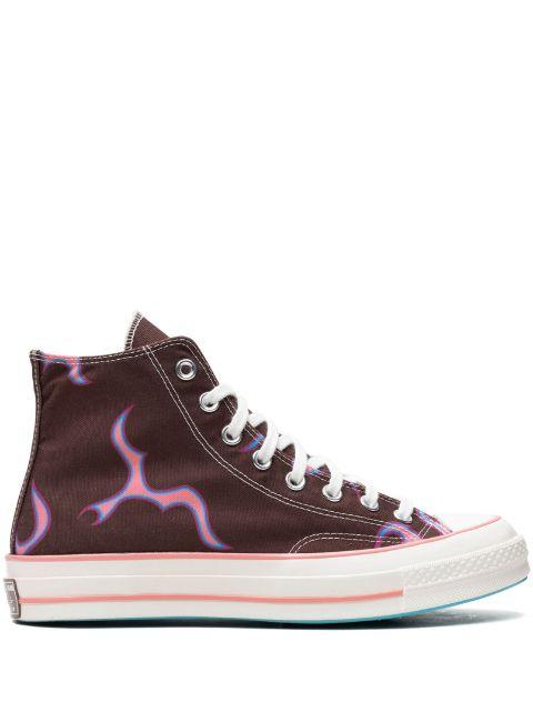 x Golf Le Fleur Chuck 70 Hi "Flames" sneakers by CONVERSE