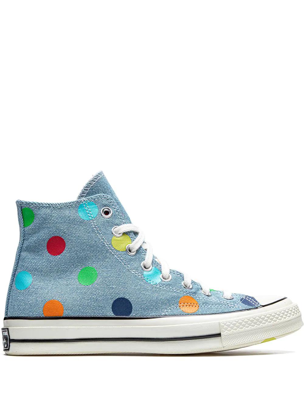 x Golf Wang Chuck 70 Hi "Denim Polka Dots" sneakers by CONVERSE