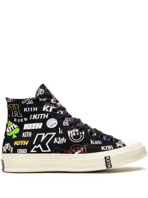 x Kith Chuck 70 Hi "10th Anniversary - Black" sneakers by CONVERSE