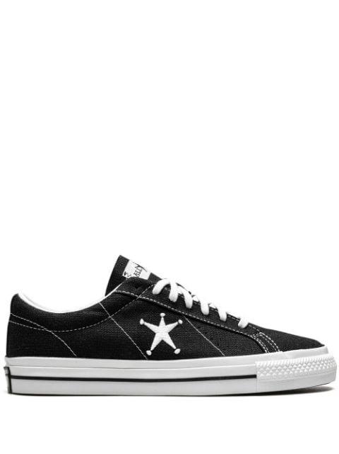 x Stüssy One Star OX Low "Black/White" sneakers by CONVERSE