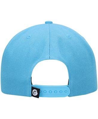 Men's Blue C-Bite Solid Snapback Hat by COOKIES