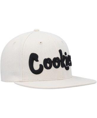 Men's Cream Original Logo Snapback Hat by COOKIES