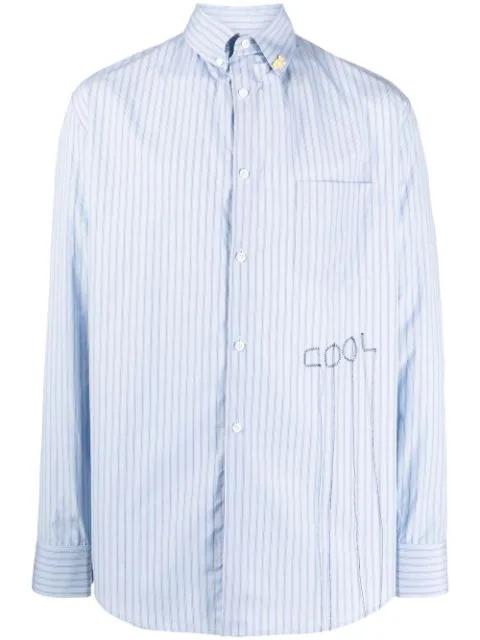 striped cotton shirt by COOL T.M