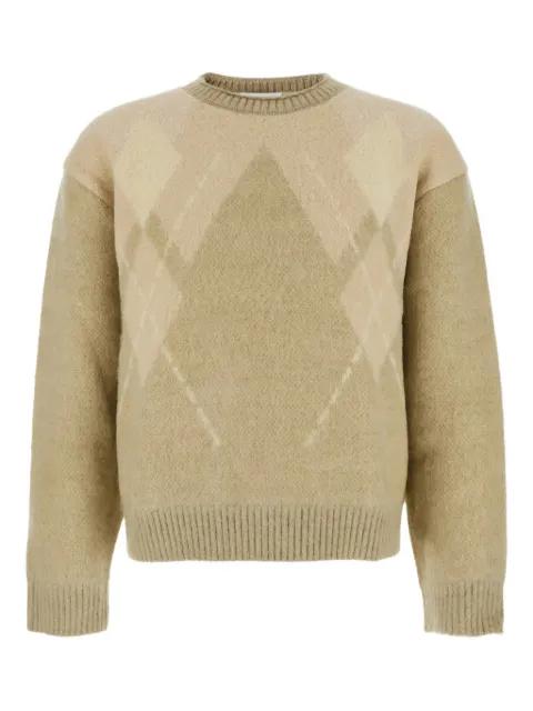 Argyle crew-neck sweater by COOR