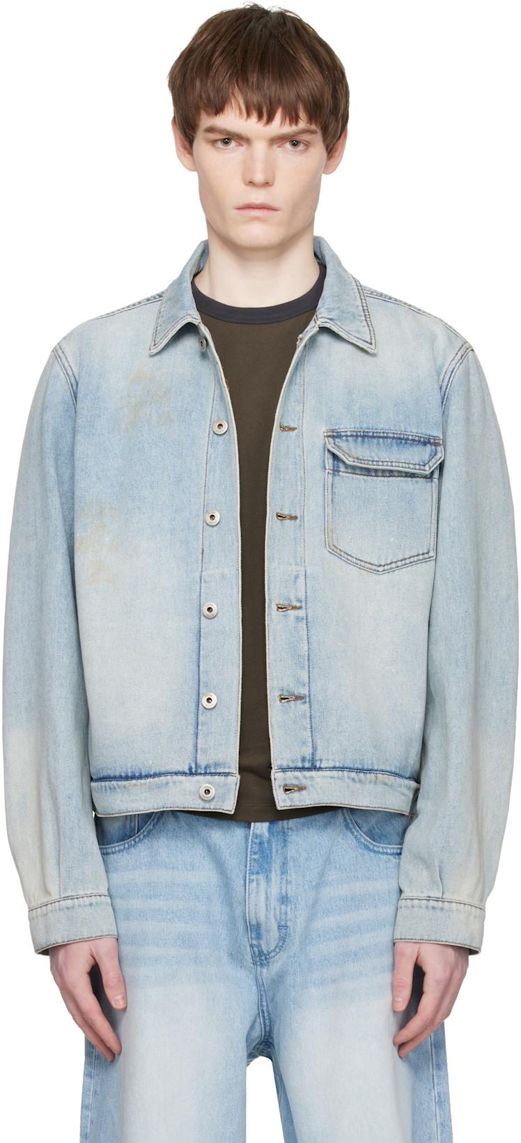 Blue Riosell One Pocket Trucket Denim Jacket by COOR
