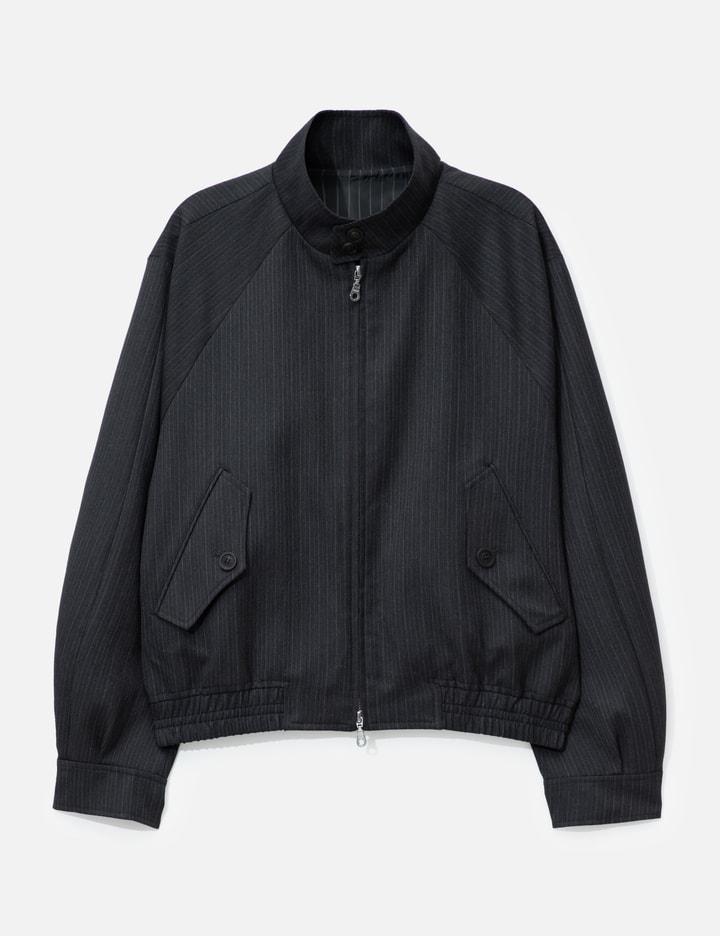 Striped Wool Blend Harrington Jacket by COOR