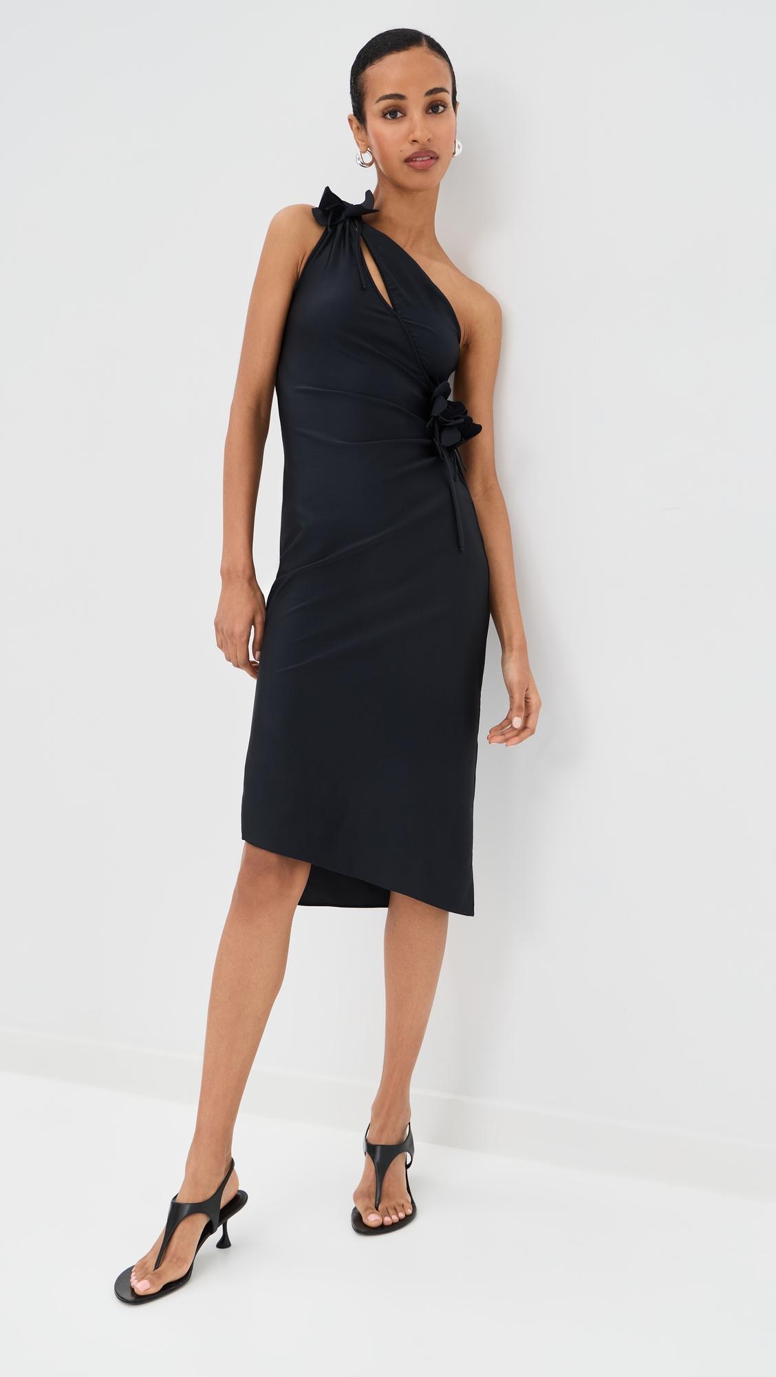 Asymmetric Mini Flower Gown by COPERNI