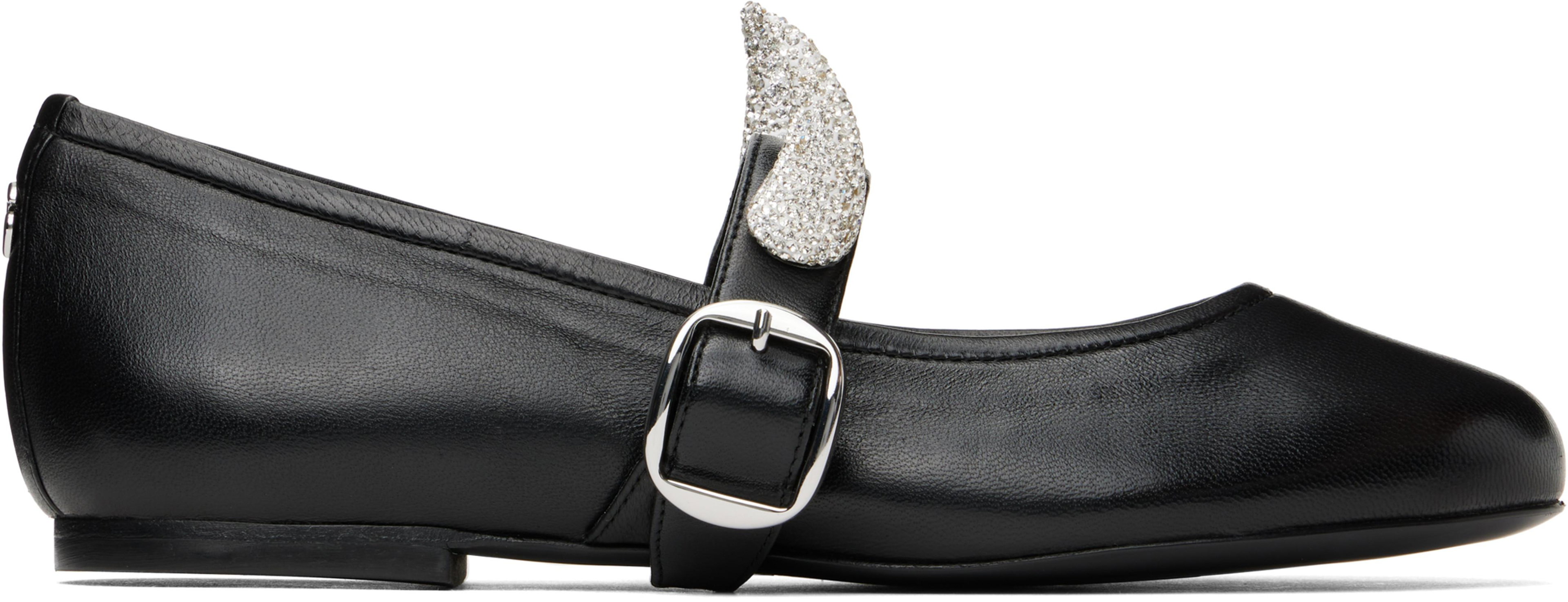 Black Disney Horn Ballerina Flats by COPERNI