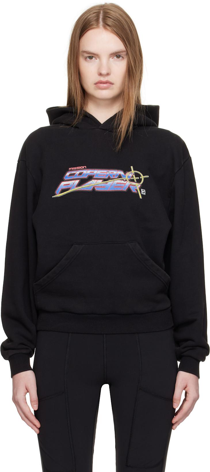 Black Slogan Hoodie by COPERNI