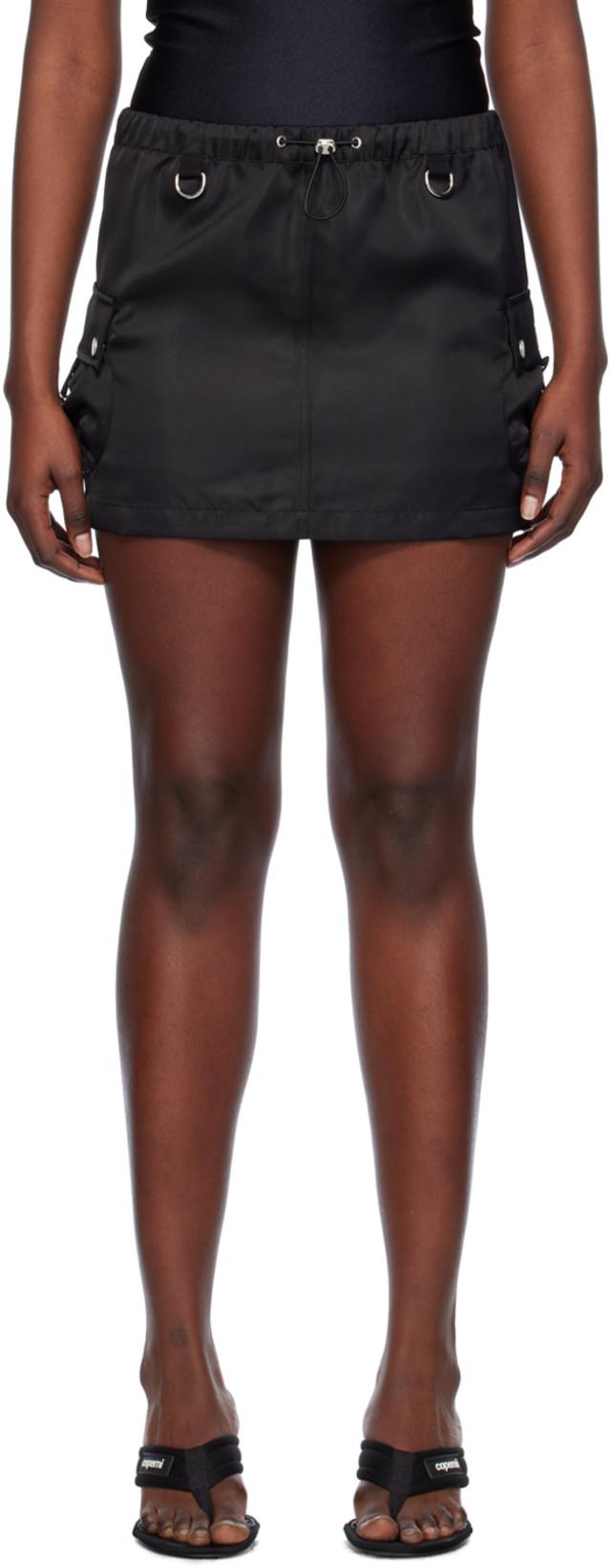 Black Tailored Cargo Miniskirt by COPERNI