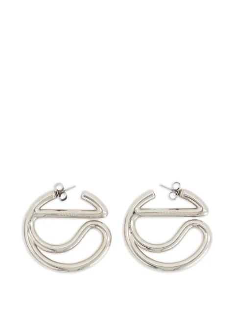 C-logo hoop earrings by COPERNI