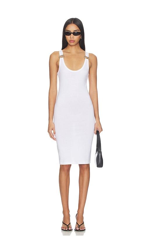 Coperni C Logo Tank Dress in White by COPERNI