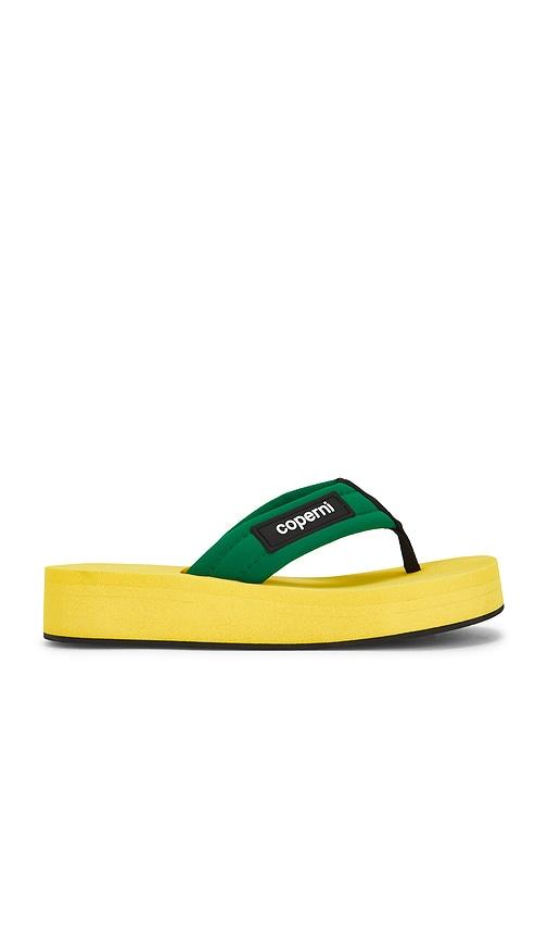 Coperni Foam Flip Flop Sandal in Yellow,Green by COPERNI